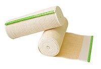 NexSkin Elastic Compression Wrap (6” Wide, 2 Pack) with Hook and Loop Fasteners at Both Ends | Stretch Cotton Athletic Bandage Roll | Support & First Aid for Sports, Medical, and Injury Recovery