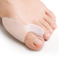 Sumifun Big Toe Bunion Corrector, Gel Toe Separators for Bunion Pain Relief, Toe Spacers for Bunions, Overlapping Toe, Hammer Toe(Transparent 5 Pair/10Count)