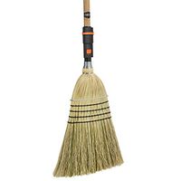 SWOPT Heavy-Duty Corn Broom – 48" Comfort Grip Wooden Handle – EVA Foam Comfort Grip for Stability & Comfort – Handle Interchangeable with Other SWOPT Products – Indoor & Outdoor Use
