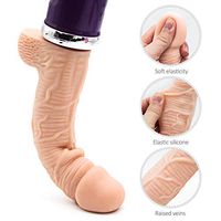 9 Inch Thrusting Thrusting Dìdlo with Strong Suction Cup Víbérâtë Adult Toys for Women with 6 Different Speeds Couples Game Perfect Gift Rechargeable Wireless Remote Control Back Foot Neck Leg