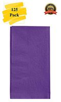 MM Foodservice 125 Count 2 Ply Paper Dinner Napkins Perfect for Weddings, Parties, Dinners or Events (Purple)