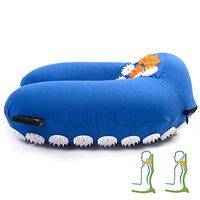 ZenGuru Best Acupressure U-Shaped Neck Pillow - Sale - Effective Remedy for Neck & Shoulders Pain and Stress Relief - with Magnet Therapy - Lifetime Money Back (Blue)