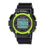 Mens Watches,Fxbar Luxury Digital Sports Watch Rubber Strap Outdoor Camping Wrist Watch Waterproof Automatic Watch(Green)