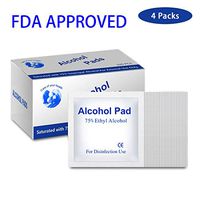 [FDA APPROVED] Alcohol Prep Pads, 400 Pcs 75% Alcohol Wet Wipe Disposable Disinfection Prep Swap Pad Antiseptic Skin Cleaning Care Jewelry Mobile Phone Computer Clean Wipe