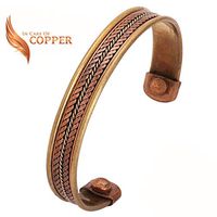 Copper Therapy 100% Pure Copper Magnetic Bracelet Arthritis Pain Relief, Treatment Healing for Men and Women