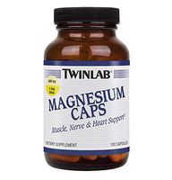Twinlab, Magnesium, 420mg, 100 Capsules, Dietary Supplement, Muscle Nerve and Heart Support, Boost Carbohydrate Metabolism