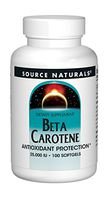 Source Naturals Beta Carotene 25000 iu Antioxidant Protection - Converted By Body To Vitamin A - 100 Softgels