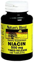 Nature's Blend Niacin 500 mg 100 Tablets