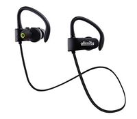 ALLIMITY Wireless Bluetooth Stereo in Ear Headphones with Mic Sweatproof Sports Earphones for iPhone iPad Samsung and Most iOS Android Phones Secure Fit for Sports