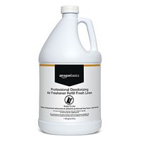 AmazonBasics Professional Deodorizing Air Freshener Refill, Fresh Linen, 1 Gallon, 4-Pack