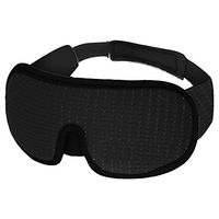 Sleep Mask 3D Breathable Adjustable Light Blocking Eye Cover Sleeping Blindfold Black