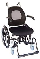 Troy Technologies | Daily Narrow Slim-Line Wheelchair (w/Footplates, Handrings & Push Handles)