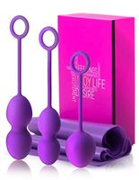 Kegel Balls for Tightening – Doctor Recommended for Bladder Control with 3 Kegal Exercise Weights, Labor Prep & Recovery, Incontinence – Pelvic Floor Strengthening Device Ben Wa Balls for Women Injoy