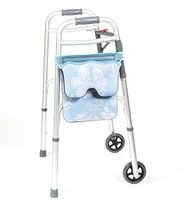 Scoot-About Bag - Hands Free Storage for Walkers, Folding Walkers, Rollators. Water Resistant. (Flowers)