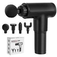 Amityke Massage Gun Deep Tissue Percussion Muscle Massager for Pain Relief, Handheld Electric Body Massager with 4 Electric Massage Heads Provides Full Body Relief for Muscle Ache, Pain, Tension