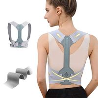 WNIEYO Updated Posture Corrector For Men And Women ,Adjustable Upper Back Brace For Clavicle Support and Providing Pain Relief From Neck Shoulder Upright Straightener Comfortable (L32-40 Inch)