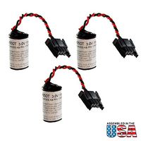 (3-Pack) 3V Lithium PLC Battery Replaces 41762, 41763, 41764, SLC5/01, SLC500, 1747BA, 1769-BA, 1769-BA2, 41761, 1769-L23-QBFC1B, 1769-L23E-QB1B, 1769-L23E-QBFC1B, 1769-L32E, 1769-L35E, COMP109