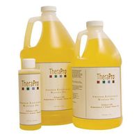 Swedish Effleurage Massage Oil by TheraPro - All Natural Grapeseed & Almond Oil with Vitamin E - Unscented, Water Soluble - Silky Smooth Glide & Excellent Absorption - 1/2 Gallon