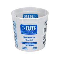 Plastic Mixing Cup - Box of (100) 5-Quart Size - Ideal for Resins, Paint, Epoxy, Casting Polyurethane, Foam, Silicone, and much more!