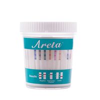 100 Pack Areta 12 Panel Instant Drug Test Cup -Testing Instantly for 12 Different Drugs:BUP,THC,COC,MOP,MET,OXY,AMP,BAR,BZO,MTD,MDMA,PCP- #ACDOA-6125B