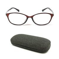 MIDI High Quality Blue Light Blocking Reading Glasses for Women (M-112) with a Hard Shell Eyeglass Case / TR90 Frame (Dark Chocolate,+2.25)(m112c1-225)