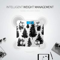 Beautiful Tall and Straight Pine Smart Weigh Scale Digital Scales Body Weigh Scale Tracks 8 Key Compositions Analyzer Sync with Fitness Apps 400 Lbs