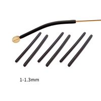 3 Pairs Eyeglass Anti-Slip Silicone Holder - Glasses Ear Hook Retainer Sleeve for Thin Metal Eyeglass Legs (Black)