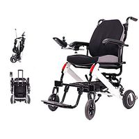 YOLANDEK Intelligent lightest Electric Wheelchair Folding Motorized Power Wheelchairs,500W Powerful Dual Motor - Weights Only 35 lbs(Including 10A Lithium Battery)