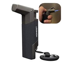 Jet Flame Cigar Lighter Butane Refillable Windproof Torch Lighters Flame Turbo Jet Torch Lighter, Gift Package (Sold Without Gas)