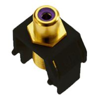 Legrand - On-Q WP3466BK Purple RCA to FConnector, Black