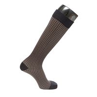 VenaCouture Womens 15-20 mmHg Compression Stockings, Opaque Houndstooth Pattern