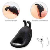 Soft Relax Massage Wireless Quiet Còckring Toy Powerful Strong Vibration Delay Ring Silicone Massage USB Charging