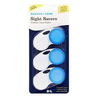 Bausch & Lomb Sight Savers Contact Lens Cases, Colors May Vary 3 Each (Pack of 3)