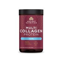 Ancient Nutrition Multi Collagen Protein Powder, Vanilla Flavor, Formulated by Dr. Josh Axe, 5 Types of Food Sourced Collagen, Supports Joints, Skin and Nails, Made Without Dairy or Gluten, 9oz