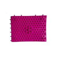 Grey990 Acupressure Therapy Mat Reflexology Blood Circulation Simulator Foot Massage Pad Rose Red