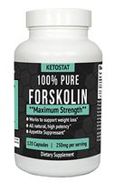 120ct Potent Forskolin Extract for Weight Loss Fat Burner Aid | Forskolin Capsules Made from High Quality Coleus Forskohlii Root Extract for Fat Loss and Appetite Suppressant
