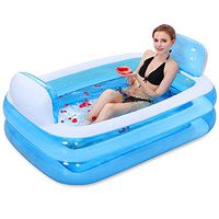 Inflatable Bathtub， Thicker Adult Tub Plastic Folding