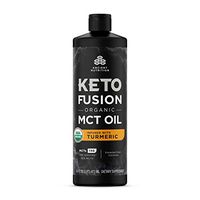KetoFUSION MCT Oil Turmeric Flavor, MCTs from Coconut, Certified USDA Organic, Organic Turmeric, 16 oz…