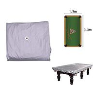 Dust Cover Large Billiard Table Cover 10 FT Billiard Table Dust Cover Waterproof Board Pool Table (Color : Silver, Size : 10ft)