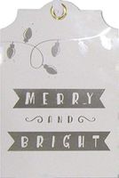 Jumbo Gift Tag - Merry & Bright