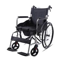Xue Yang Shop Lightweight Transport Wheelchair with Handbrakes,Multifunctional Aluminum Wheelchair with Soft pad, 220 LBS Weight Capacity, for The Elderly Disabled People Pregnant Women