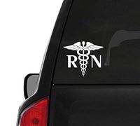 RN White Logo (T32) Registered Nurse Vinyl Decal Sticker Car/Truck Laptop/Netbook Window
