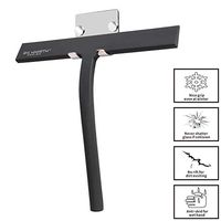 Silicone Rubber Blade & Hook Shower Window Squeegee Silicone Car Squeegee Bathroom Squeegee for Shower Squeegee for Shower Doors Car Window Squeegee Especially for Low Temperature Use (Metal Hook)