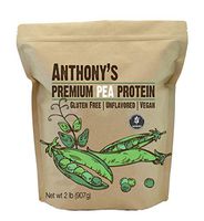 Anthony's Premium Pea Protein, 2lbs, Plant Based, Gluten Free, Unflavored, Vegan, Keto Friendly