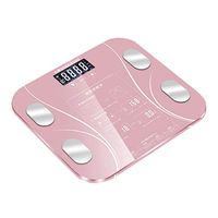 BESPORTBLE Digital Body Scale Bathroom Scale Smart Weight Scale Composition Analyzer Health Monitor PinkBattery Style