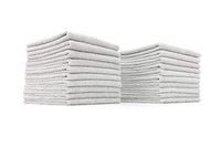 The Rag Company (20-Pack) 10 in. x 10 in. All-Purpose Microfiber Highly Absorbent, LINT-Free, Streak-Free Cleaning Towels (Grey)