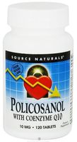 SOURCE NATURALS Policosanol with Coenzyme Q10 10 Mg Tablet, 120 Count