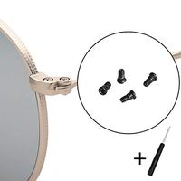CEYDEY Replacement Black Screws for Ray-Ban Aviator RB3025 3025 Sunglasses Repair Kit (Set of 4),Bonus Screwdriver