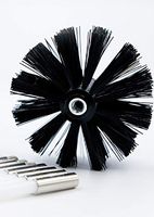 Flexible Dryer Lint Removal Kit, 1 Synthetic Brush Head and 10 Rods That Extend up to 12 Feet, Dryer Vent Cleaning Kit can be Used with or without a Power Drill