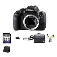 Canon EOS Rebel T6i DSLR Camera (Body Only) - International Version 32GB Memory, Cap Keeper, Memory Card Wallet, Memory Card Reader, Camera Accessory Kit, Case (0591C001)